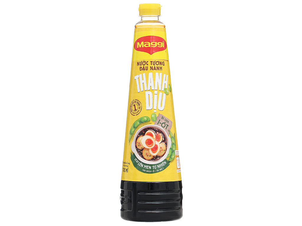 Nước tương đậu nành Maggi thanh dịu chai 700ml